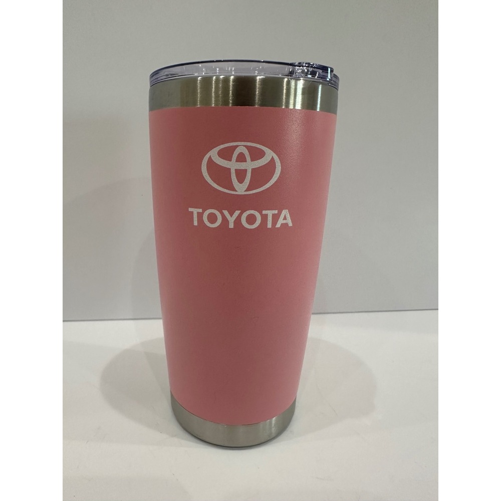 Toyota Pink Stainless Steel Insulated Tumbler Travel Mug with Lid 20oz